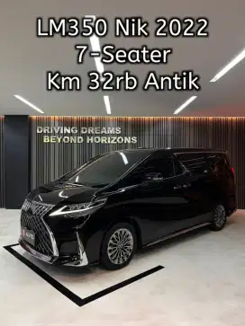 Lexus LM 350 LM350 AT 2022 Hitam 7-Seater B1001BU Km32rb