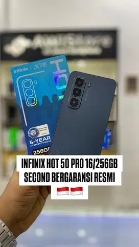 INFINIX HOT 50 PRO 16/256Gb SECOND BERGARANSI RESMI