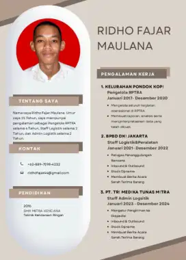 Mencari Pekerjaan Admin/staff gudang