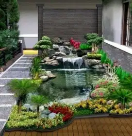 menerima pembuatan taman