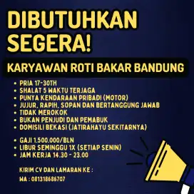 Lowongan stand roti bakar