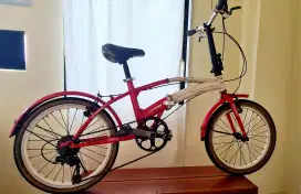 Sepeda Lipat Phoenix Merah Putih Ring 20