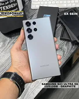 SAMSUNG S23 ULTRA 5G 12/512GB GRAPHITE LIKENEW EX SEIN FULL ORIGINAL