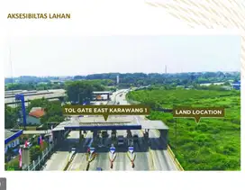 Dijual lahan komersial dekat pintu tol di karawang timur
