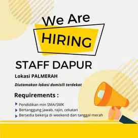 DIBUTUHKAN SEGERA KITCHEN CREW