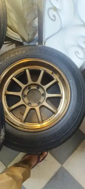 velg HSR R18 Pajero&Fortuner + 2 Ban Accelera 2024 2 dunlop