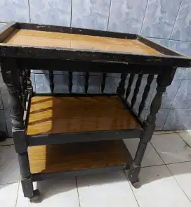 Meja rak kayu bekas