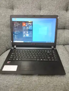 Laptop Acer slim amd A8, ram 8, sudah SSD