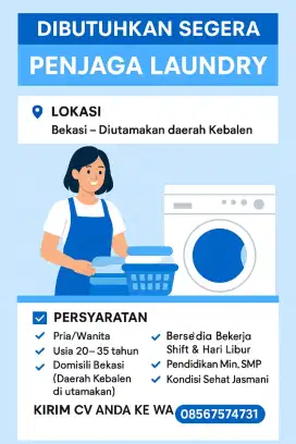 PENJAGA LAUNDRY COIN (TANPA SETERIKA)