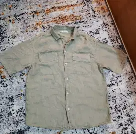 Kemeja Zara Army ukuran S