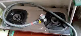 Rinai 2 tungku lengkap selang