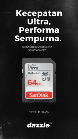 SDXC SANDISK 64GB ULTRA 140MBPS