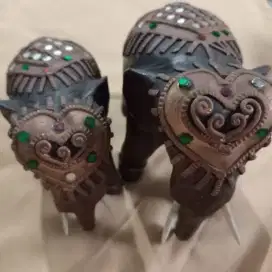 2 Buah Patung Kayu Gajah