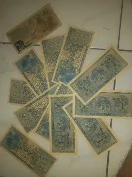Uang kuno 1 rupiah dan 2 setengah rupiah