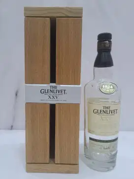 botol kosong bekas gl3nlivet 25 year