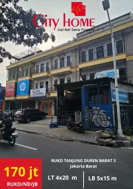 Disewakan Ruko Tanjung Duren Barat