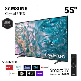 SAMSUNG Crystal 4K UHD 55 Smart TV 55DU7000 TizenOS Dolby AIRPLAY HDR