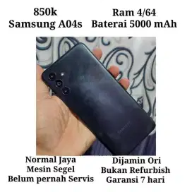 Samsung A04s 4/64 orisinil segel dijamin ORI bukan refurbish