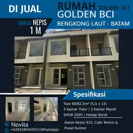 Rumah GOLDEN BCI Standard Developer Bengkong Laut, Batam.