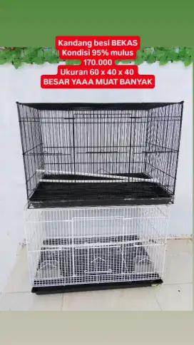 Kandang besi jumbo bekas