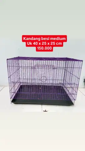 Kandang besi medium kucing iguana sugar glider