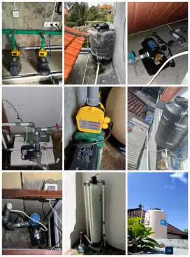 Pasang dan servis pompa air instalasi pipa tandon air tukang ledeng