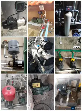 Pasang dan servis pompa air instalasi pipa tandon air tukang ledeng