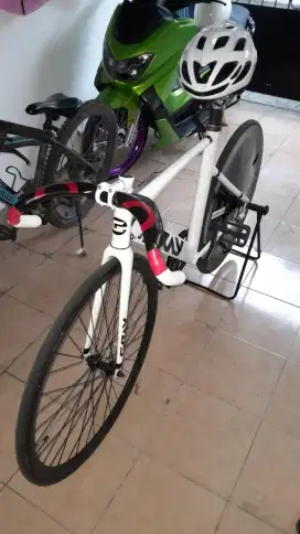 Fixie/Coasterbike gray custom sudah full modif