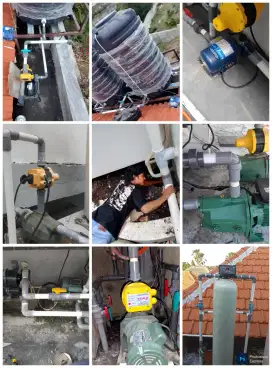 Pasang tandon air perbaikan pompa air tukang ledeng service filter air
