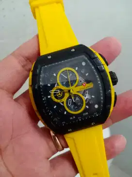 Jam swiss army crono aktif strap silicone