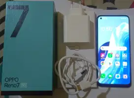 Oppo reno 7 5g fullset 8/256gb josss