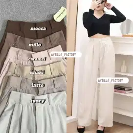 Celana Hightwaist Pants Celana Kerja wanita