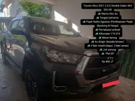 Toyota Hilux 2021 2.4 G Double Cabin 4X4 SOLAR
Warna Abu Au
Tangan 1