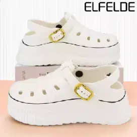 Sandal Wanita Kekinian Tinggi Sandal Baim Jelly
