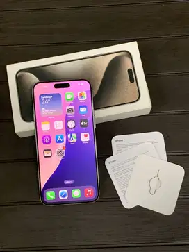 iPhone 15 Pro Max 256gb Natural Titanium iBox Mulus Fullset Original
