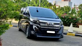 Toyota vellfire g atpm 2017 hitam sunroof pilotseat cash kredit bisa