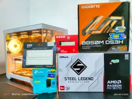 CPU PC GAMING RYZEN 7 9700X VGA RX 9070 16GB RAM 32GB DDR5 AMD AM5