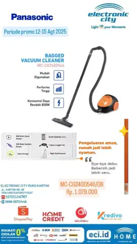 Promo vacum cleaner panasonic