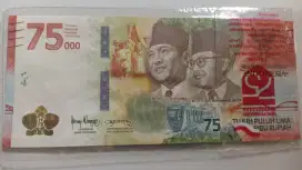 Jual Uang Kertas Edisi Rp 75.000