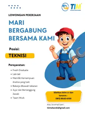 LOKER TEKNISI ALAT KESEHATAN