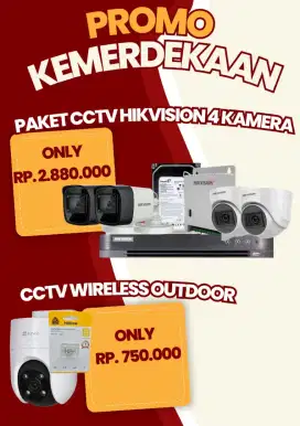 PROMO KEMERDEKAAN PAKET CCTV PALEMBANG Imou dan hikvision BERGARANSI