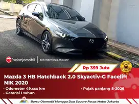 [ GARANSI 1TH ] Mazda3 Mazda 3 HB Hatchback 2.0 Skyactiv-G 2020/2021
