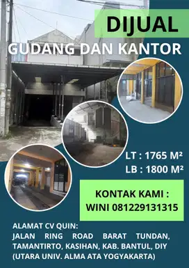 DIJUAL GUDANG DAN KANTOR