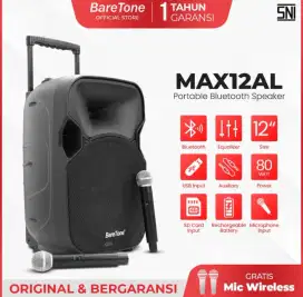 Baretone MAX12AL Speaker Portable 12 Inch Suara Mantap
