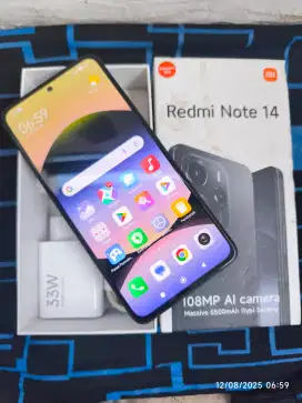 Redmi Note 14 8/256 Fullset ori segel no minus garansi On