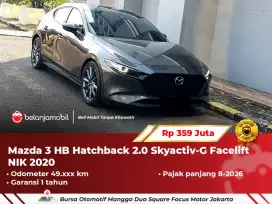 [ GARANSI 1TH ] Mazda3 Mazda 3 HB Hatchback 2.0 Skyactiv-G 2020/2021