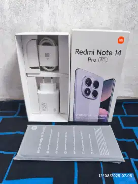 Redmi Note 14 Pro 5G 12/512 Fullset ori segel mulus garansi On