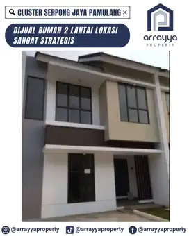 RUMAH SIAP HUNI 2 LANTAI CLUSTER SERPONG JAYA .DM51.