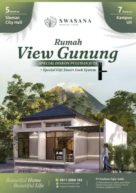 FREE IPHONE 15 Mini ClusterSwasana Merapi View di Pandowoharjo Sleman