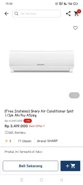 Promo ac ½ pk sharp